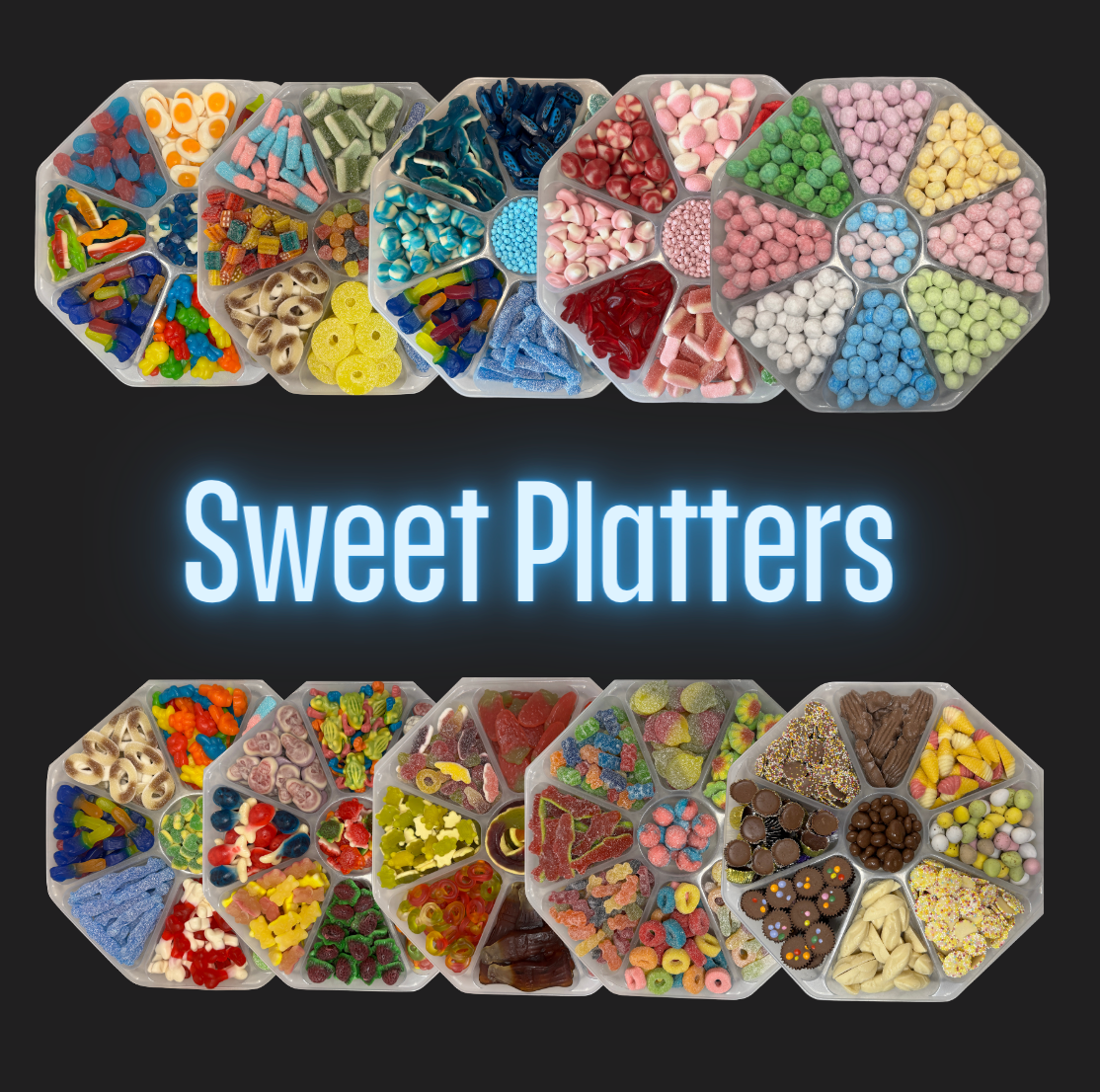 9 Section Sweet Platter