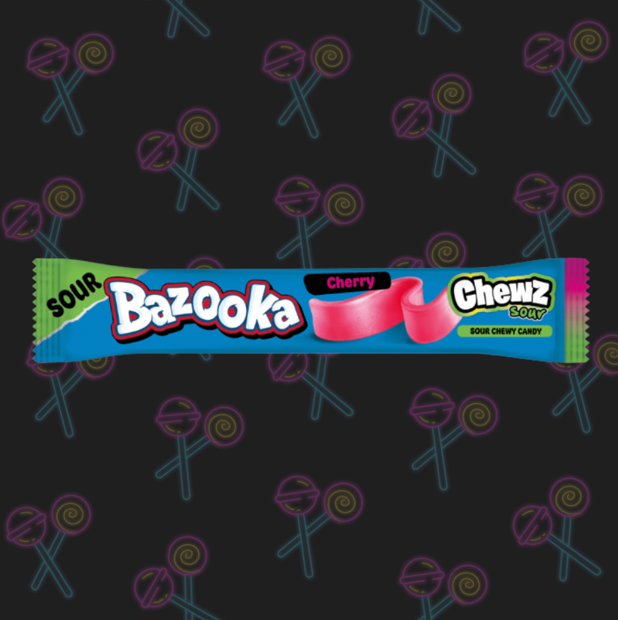 Bazooka Chew Bar - Sour Cherry