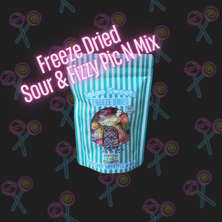 Freeze Dried Fizzy & Sour Sweet Pouch 90g