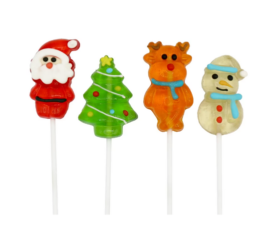 Festive Gummy Pops - Santa, Tree, Rudolf or Snowman