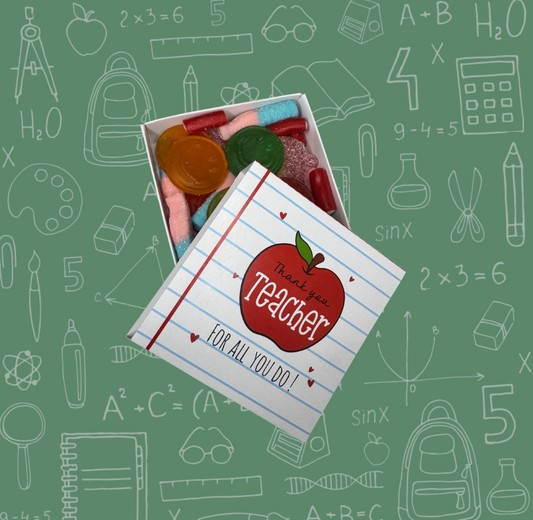 Teacher Mini Square Sweet Box – 150g