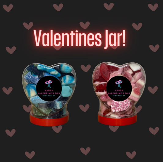 Valentines Mix Heart Jar - 400g