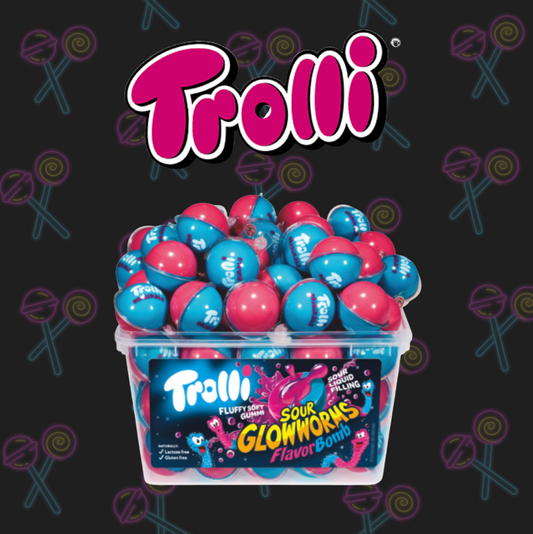 3D Trolli Flavour Bombs - Sour Glow Worms