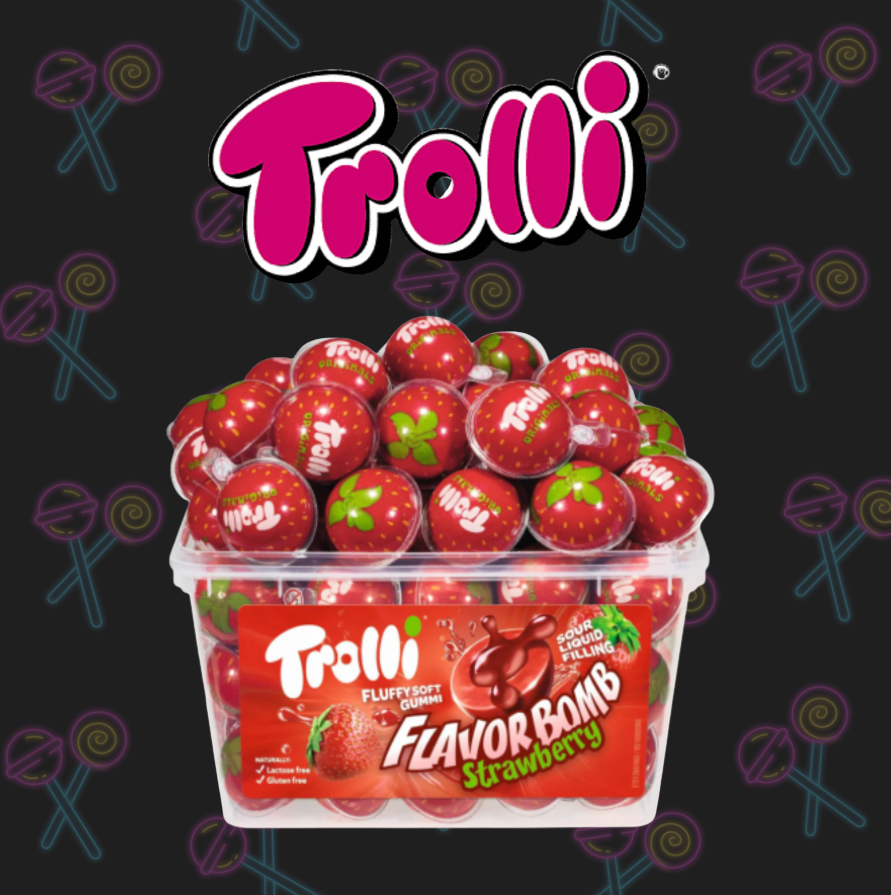 3D Trolli Flavour Bombs - Strawberry