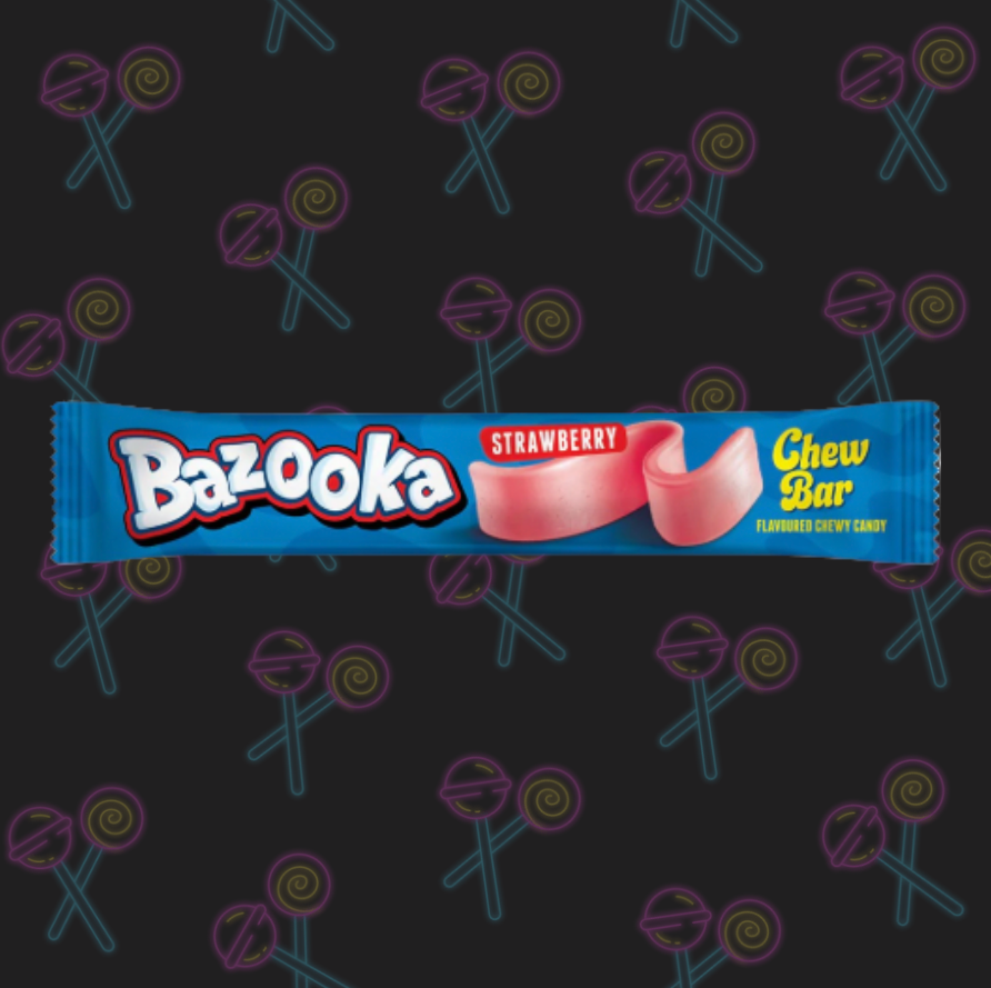 Bazooka Chew Bar - Strawberry