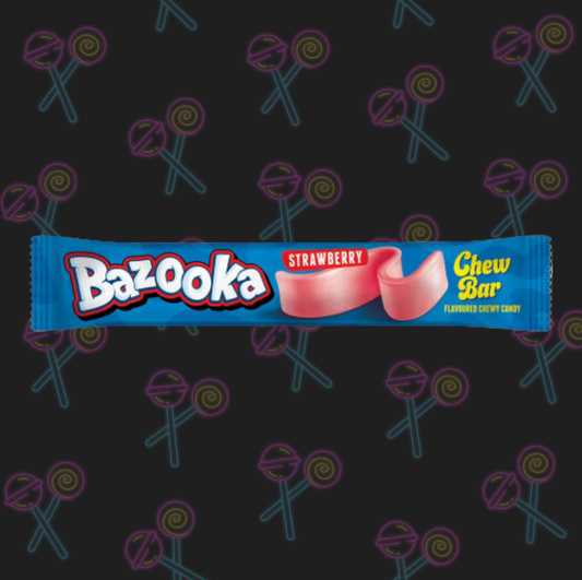 Bazooka Chew Bar - Strawberry
