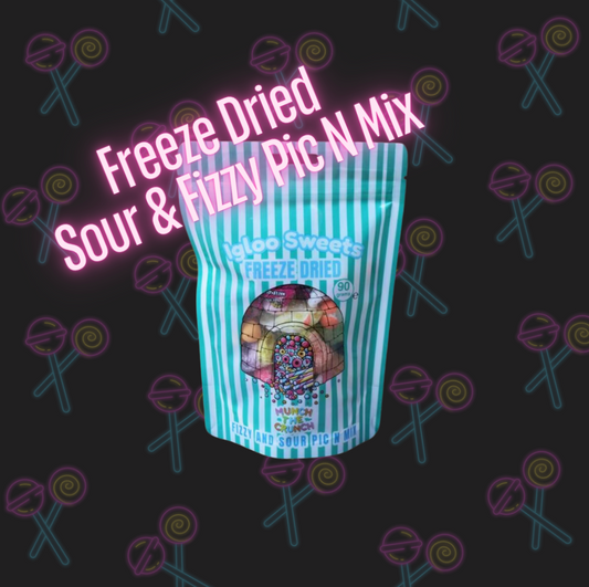 Freeze Dried Fizzy & Sour Sweet Pouch 90g